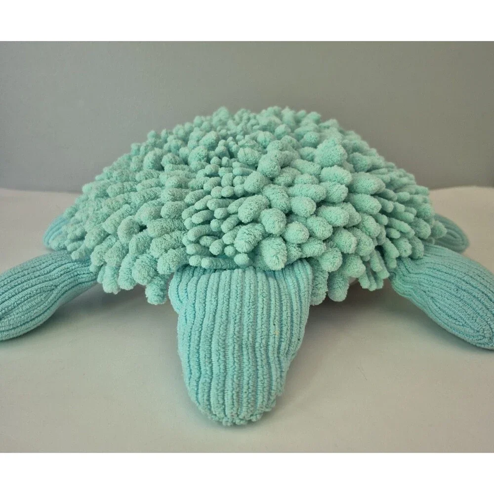 Norwex Baclock Blue Chenille Pets with a Purpose Stuffed Plush Sea Turtle